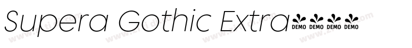 Supera Gothic Extra字体转换